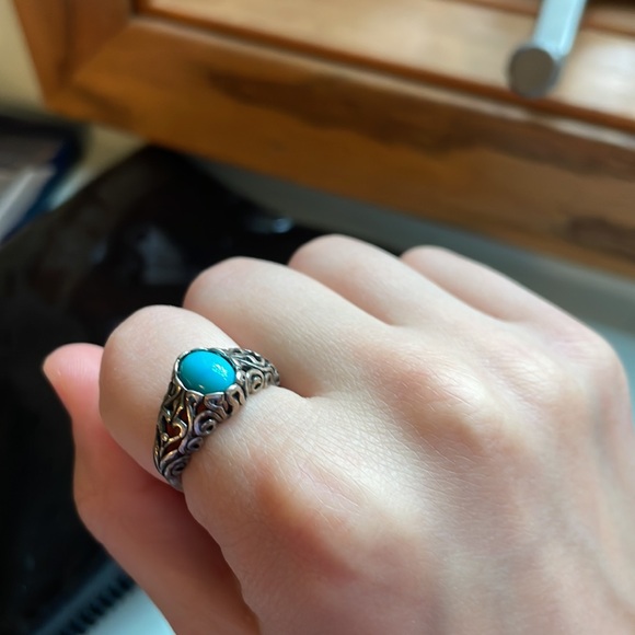 Shube Dakota West Sterling Silver Turquoise Ring - Picture 6 of 6